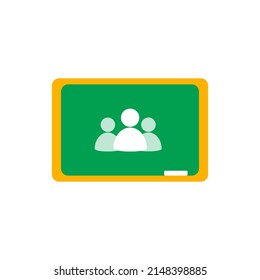 Google Classroom logo,Classroom makes it easy for learners and instructors to connect—inside and outside of schools.Google classroom vector illustration. Meet. Microsoft team. Ms Team. Zoom. Webex.