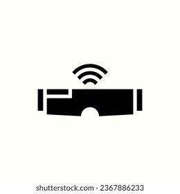 google glasses black icon, isolated icon in light background, perfect for website, blog, logo, graphic design, social media, UI, mobile app
