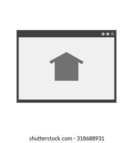 Google, homepage, connection icon vector image.Can also be used for user interface. Suitable for mobile apps, web apps and print media.