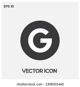 Иллюстрация вектора значок Google. Современный векторный логотип google. Премиум качество.
