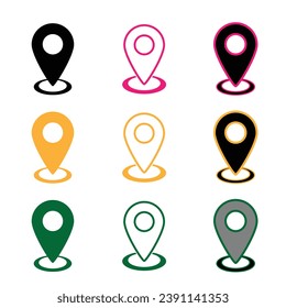 google locations vector icon design