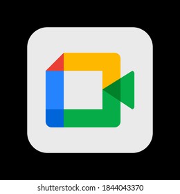 Google Meet. App Icon. Vector Illustration