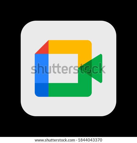 Google Meet. App Icon. Vector Illustration