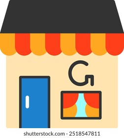 Google My Business Flat Vector Icon Design