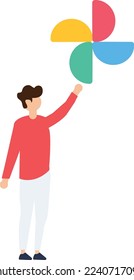 Google Photo, Man holding Google Photo, Man holding photo gallery in your hand
