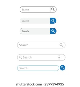 Google search bar window vector.google chrome search website homepage.eps file.