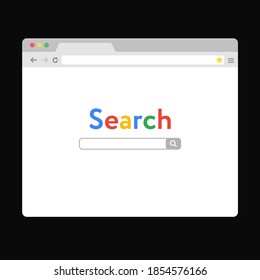 google search illustration browser vector. internet