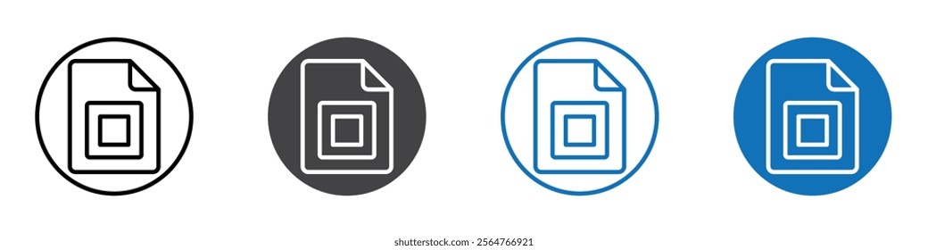 Google slides icon flat editable icon mark set.