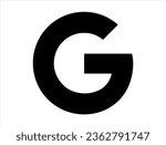 Google symbol silhouette vector art white background
