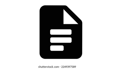 google-docs for file identify icon.Flat vector graphic.