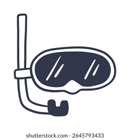 googles diving icon doodle illustration 