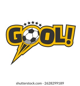 gool soccer ball. Football design