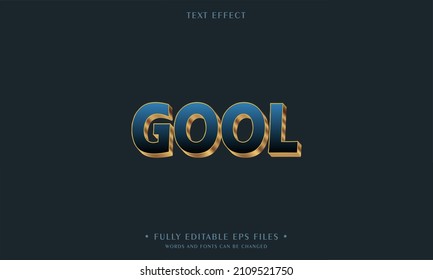 GOOL text effect template design style use for business brand and logo