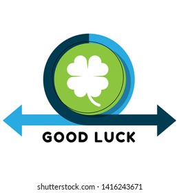 goood luck concept.Good luck clover or four leaf clover