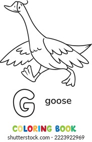 Ganso. Libro de coloración ABC para niños