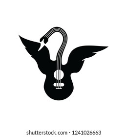 goose black guitar