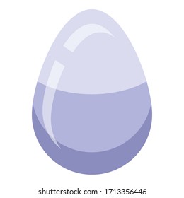 Goose egg icon. Isometric of goose egg vector icon for web design isolated on white background