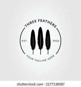 goose feather or peacock plumage logo vector illustration design