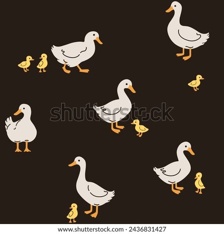 Similar – Image, Stock Photo Floating goose field goose
