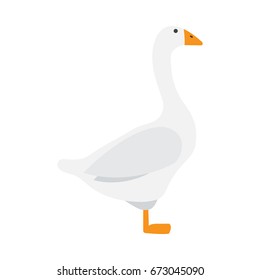 goose flat icon. You can be used goose icon for several purposes like: websites, UI, UX, print templates, promotional materials, info-graphics, web and mobile phone apps.