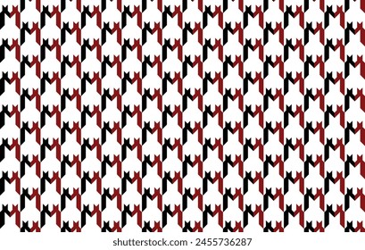 Goose foot. Houndstooth pattern geometric design. Seamless geometric pattern design