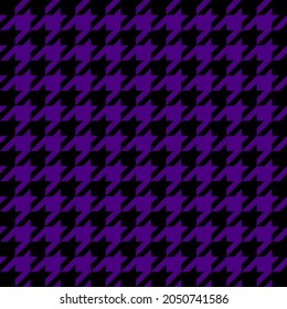 Pie de ganso. Patrón de los pies de los cuervos en jaula negra e índigo. Glen plaid. Tartan de gallo tuiteó. Diente de perros. Fondo escocés a cuadros. Textura de tela sin fisuras. Ilustración del vector