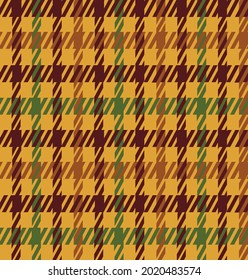 Diseño de plaqueta de pie de ganso vectorial diseño retro patrón transparente tartán 