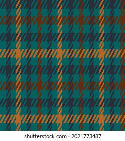 Diseño de plaqueta de pie de ganso vectorial diseño retro patrón de corte tartán sin soldadura diente