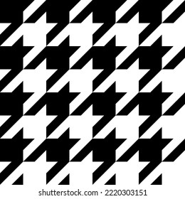 Pie de ganso.  Fondo escocés a cuadros. Textura de tela sin fisuras. Ilustración del vector
