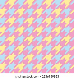 Pie de ganso.  Fondo escocés a cuadros. Textura de tela sin fisuras. Ilustración del vector