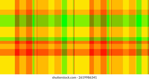 Padrão de tecido de textura de pé ganso, vetor de harmonia verificar sem emenda. Tartan de fundo têxtil antigo xadrez em cores brilhantes e radioativas paleta.