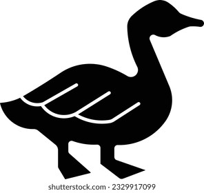 goose geese duck bird animals Glyph