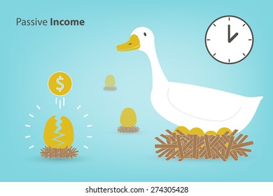 The Goose With The Golden Eggs (Investment Concept In Eps10 Format)