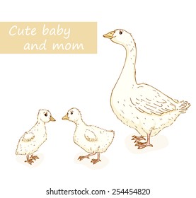 baby goose clipart