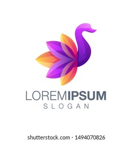 goose gradient color logo design