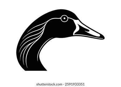 A goose head vector illustration 