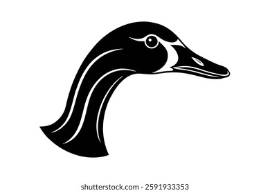 A goose head vector illustration 