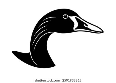 A goose head vector illustration 