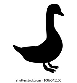 Goose icon black color