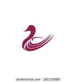 goose icon. flat illustration isolated sign symbol