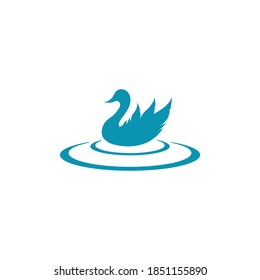 icono de ganso. símbolo de signo aislado de ilustración plana