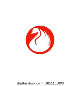goose icon. flat illustration isolated sign symbol