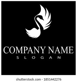 goose icon. flat illustration isolated sign symbol