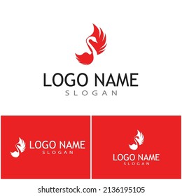 goose icon. flat illustration isolated sign symbol