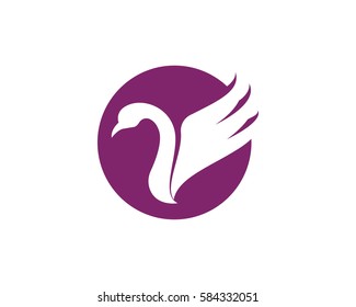 goose icon. flat illustration isolated sign symbol