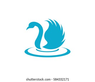 goose icon. flat illustration isolated sign symbol