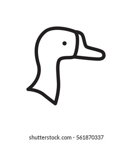 goose icon illustration isolated vector sign symbol
