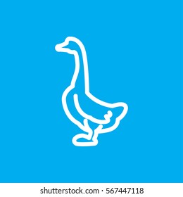 goose icon illustration isolated vector sign symbol