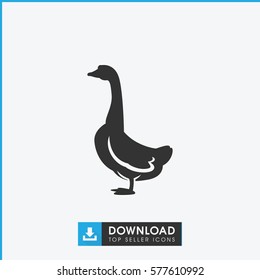 goose icon illustration isolated vector sign symbol