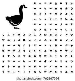 Goose icon illustration isolated vector sign symbol. animals icon set for web and mobile.